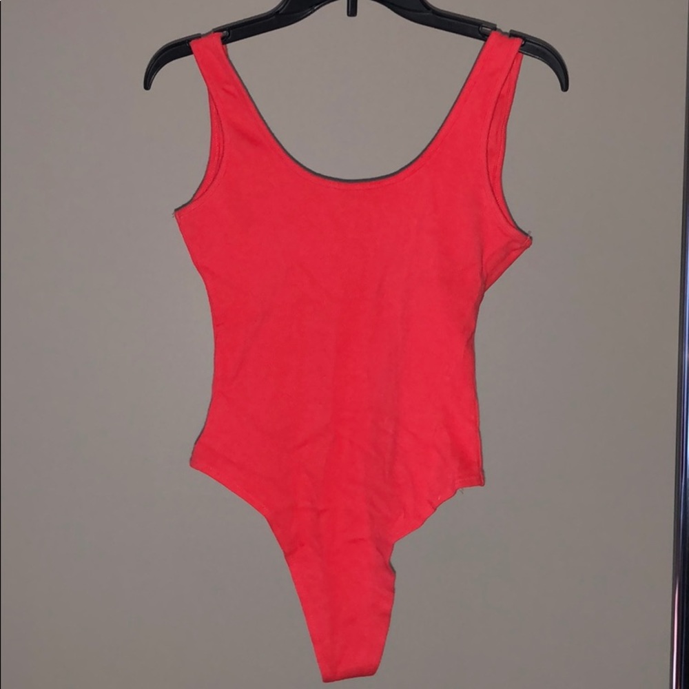 Orange bodysuit